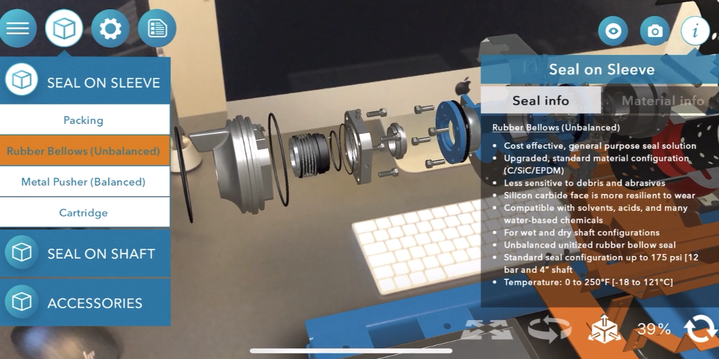 Industrial Augmented Reality - Pump AR App