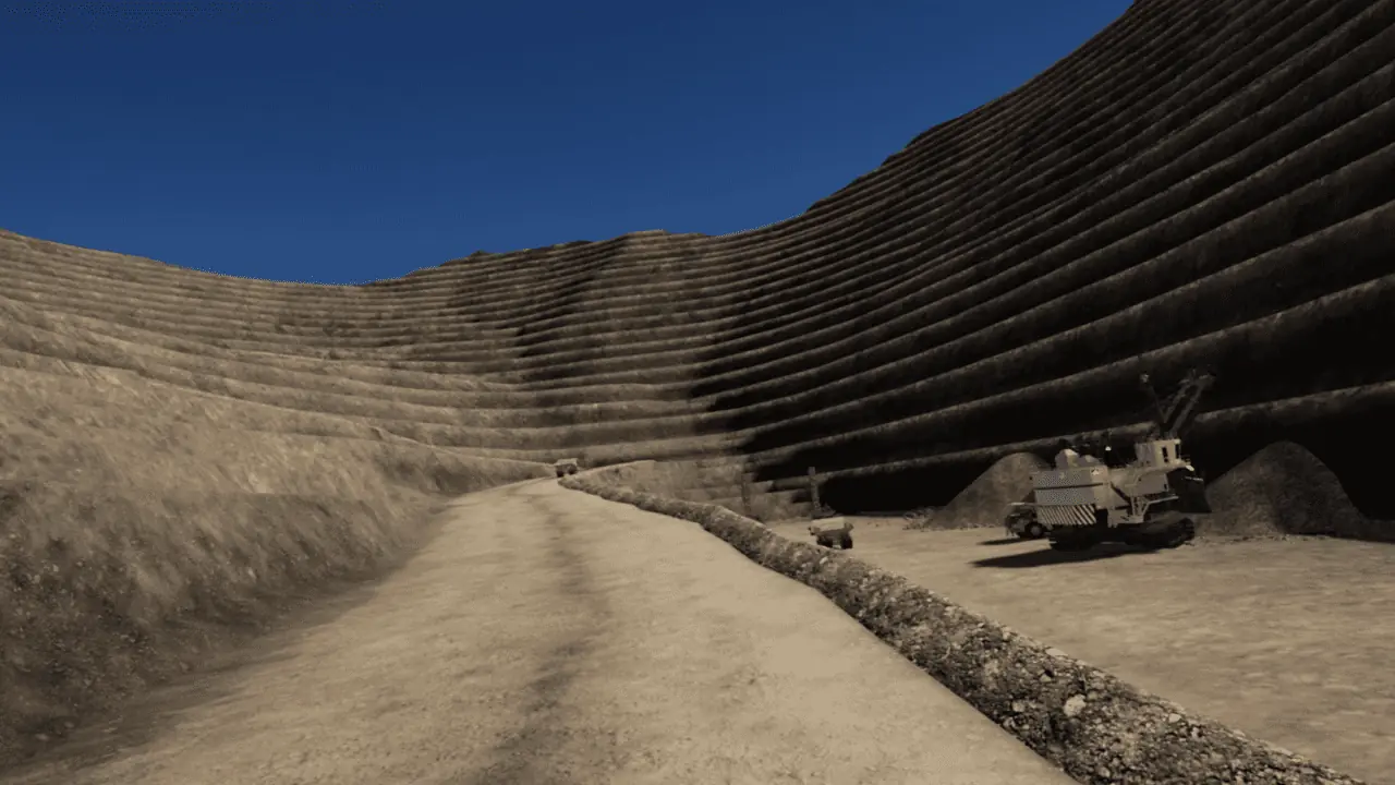 Mining Virtual Reality - Open Pit and Haulage Roads