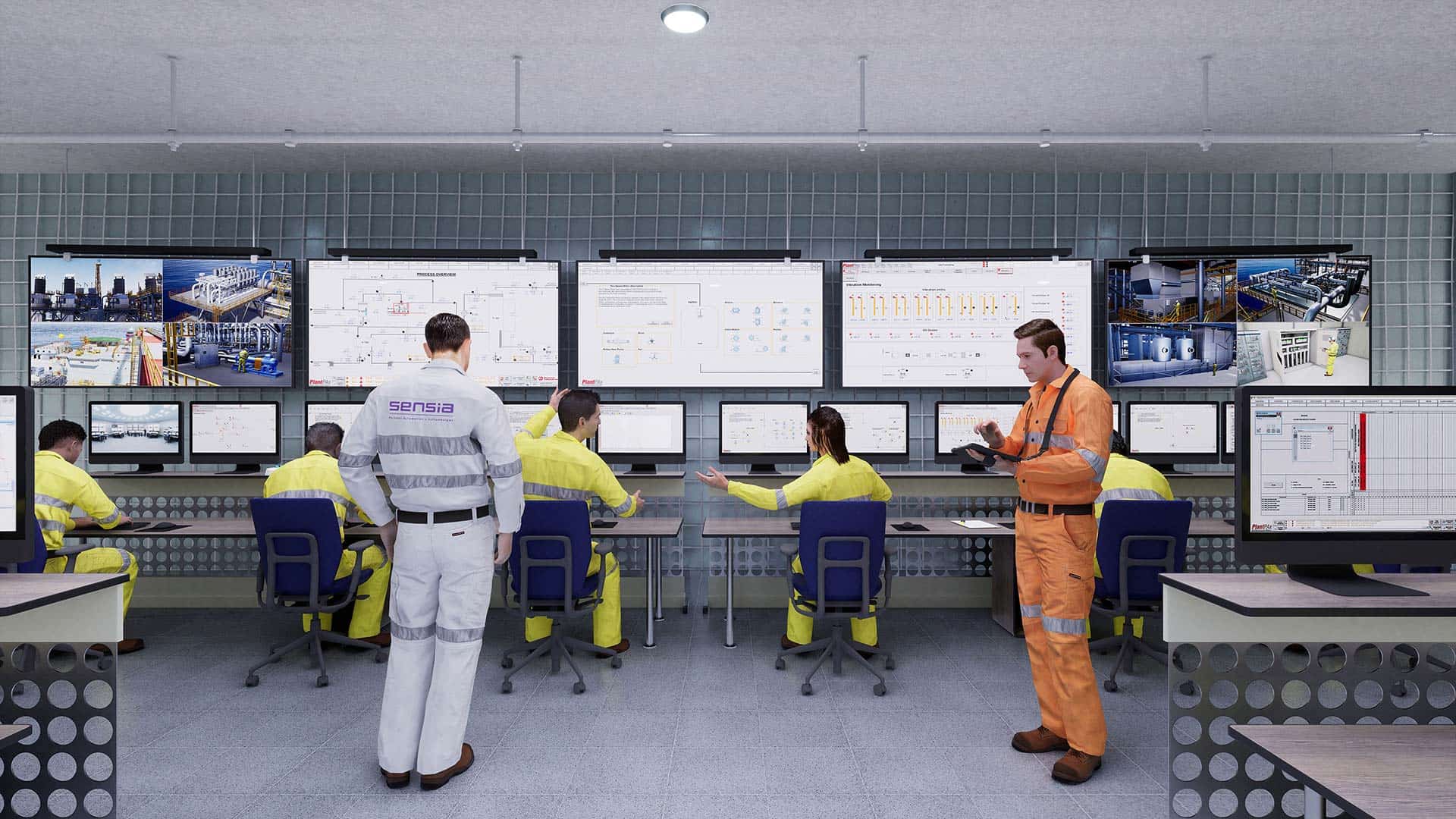 FPSO control room animation
