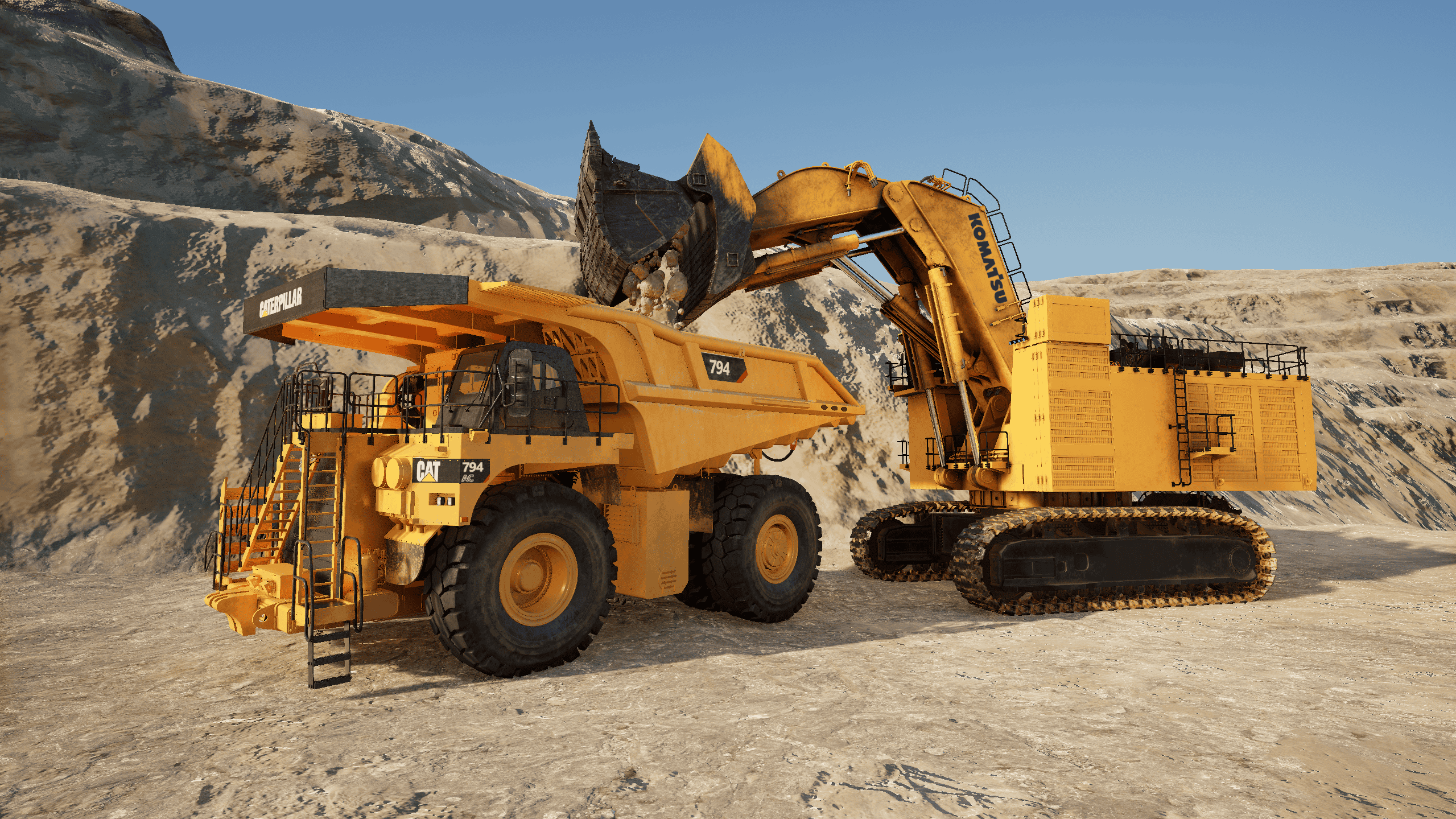 Construction Mining Equipment Manufacturing - 3D CGI and Animation