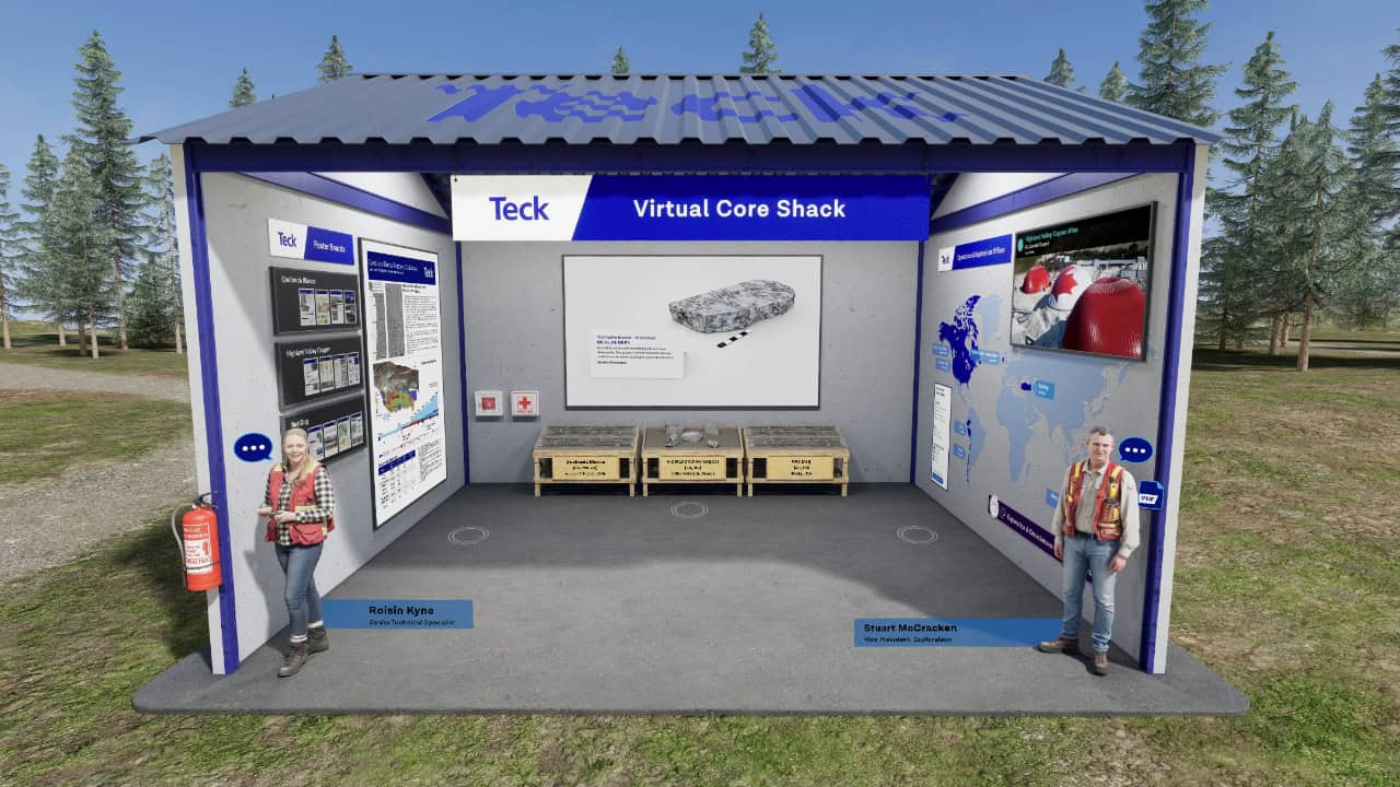 A 3D image of Teck's Virtual Core Shack.