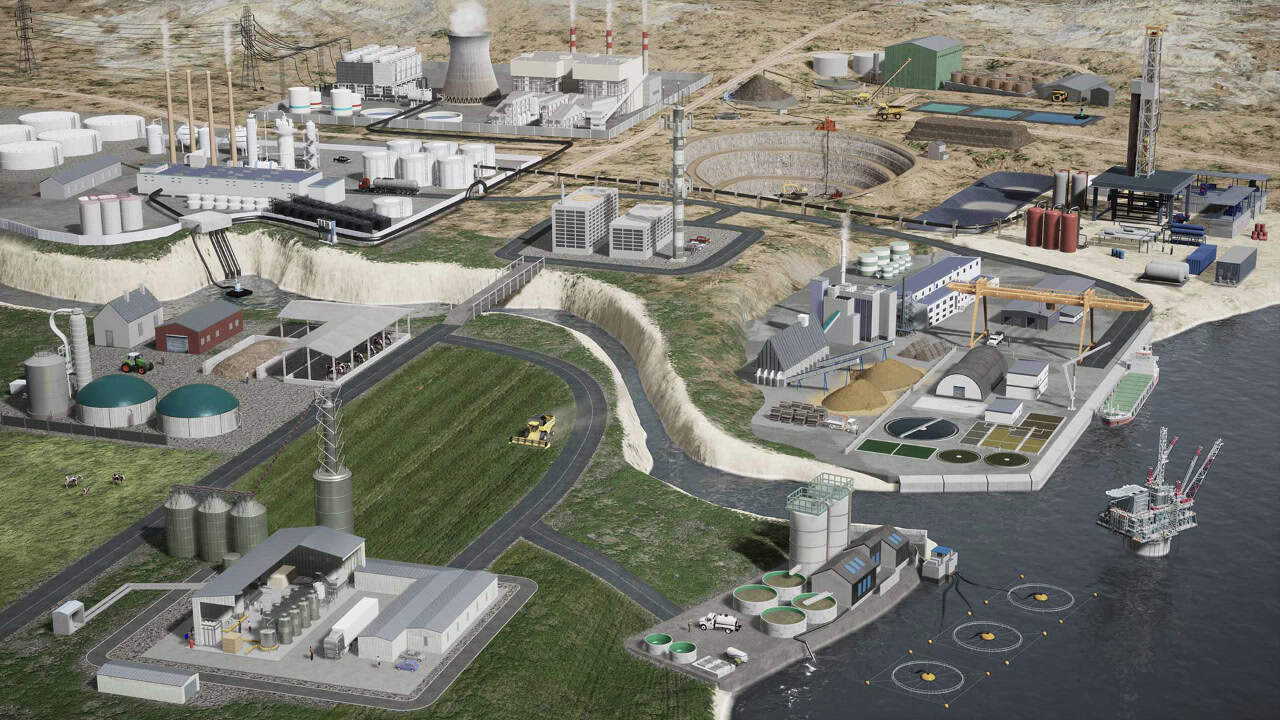 Industrial City 3D Animation