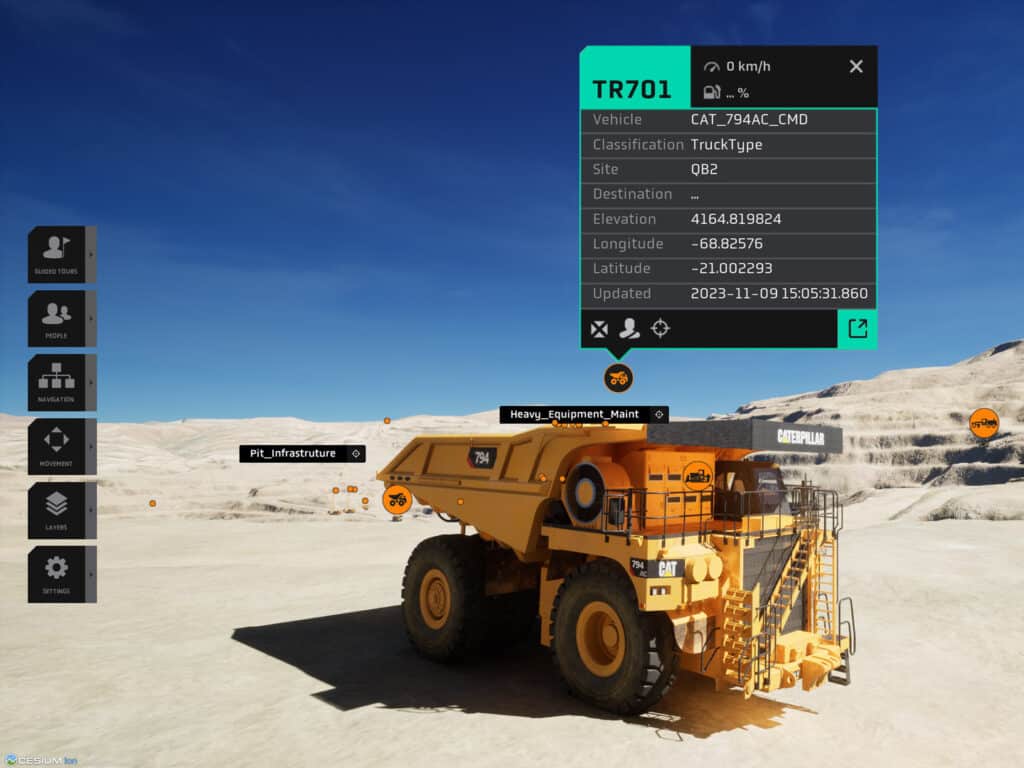 Mining Digital Twin - Mining Truck in Open Pit