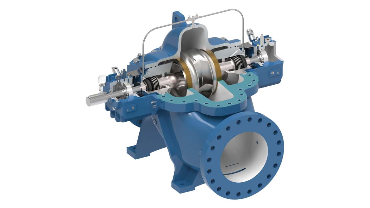 Industrial 3D Animation - Pump Cutaway 1