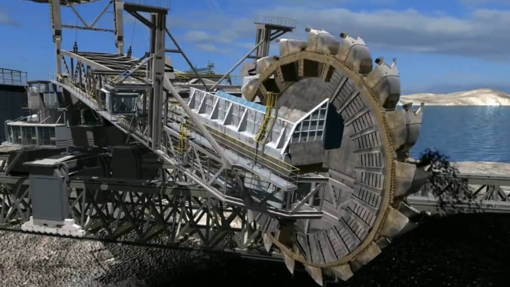 Stacker Reclaimer 3D Animation