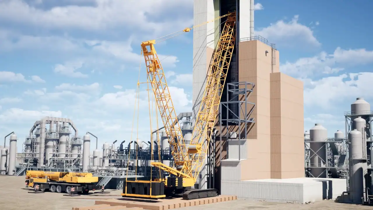3D Animation of an Industrial Crane