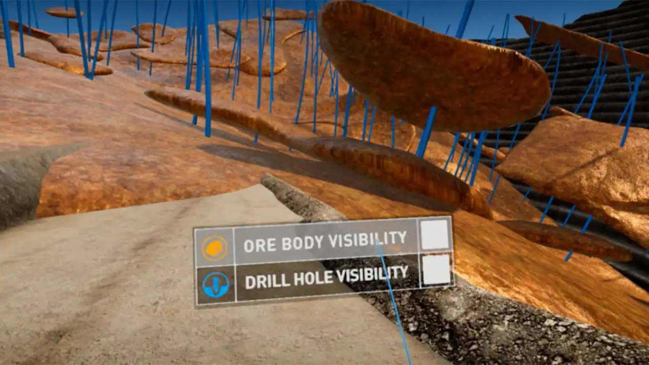 Industrial Virtual Reality Drill Holes