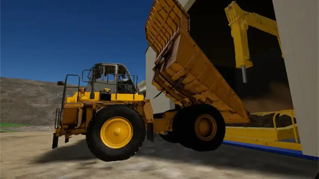 Industrial Virtual Reality Mining Truck
