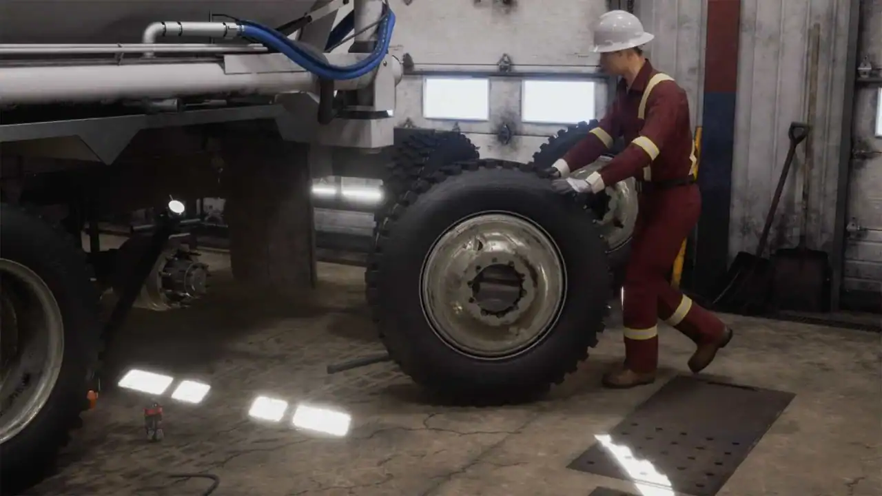 iMakerXR Truck Repair Shop Health and Safety Animation