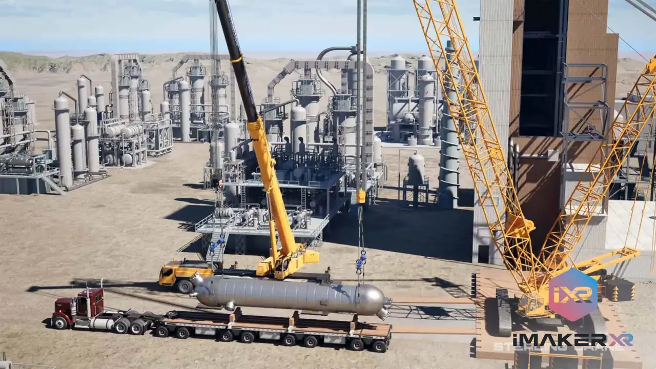 Industrial 3D Animation Heavy Duty Crane